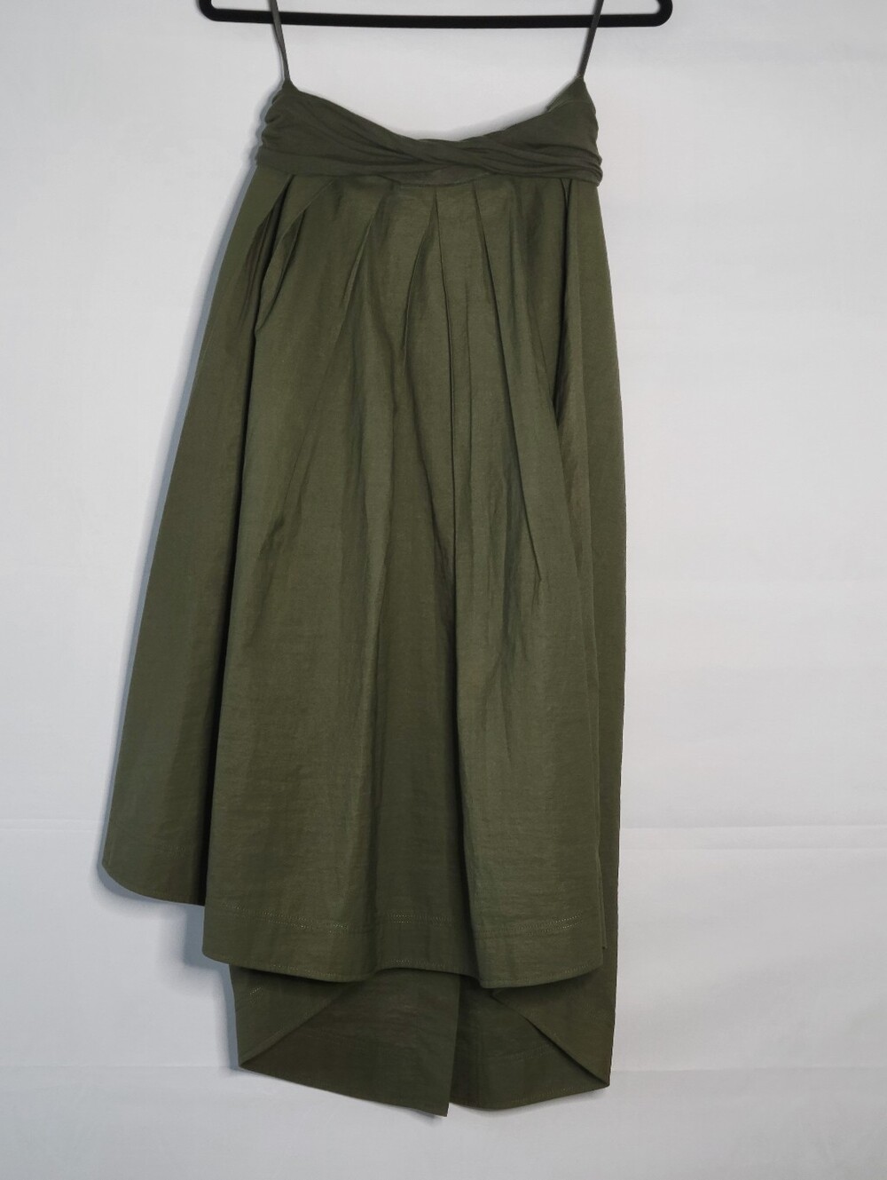 Donna Karan Authentic Vintage Olive Green Wrap Skirt
